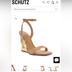 Schutz Neutral Wedge Sandal